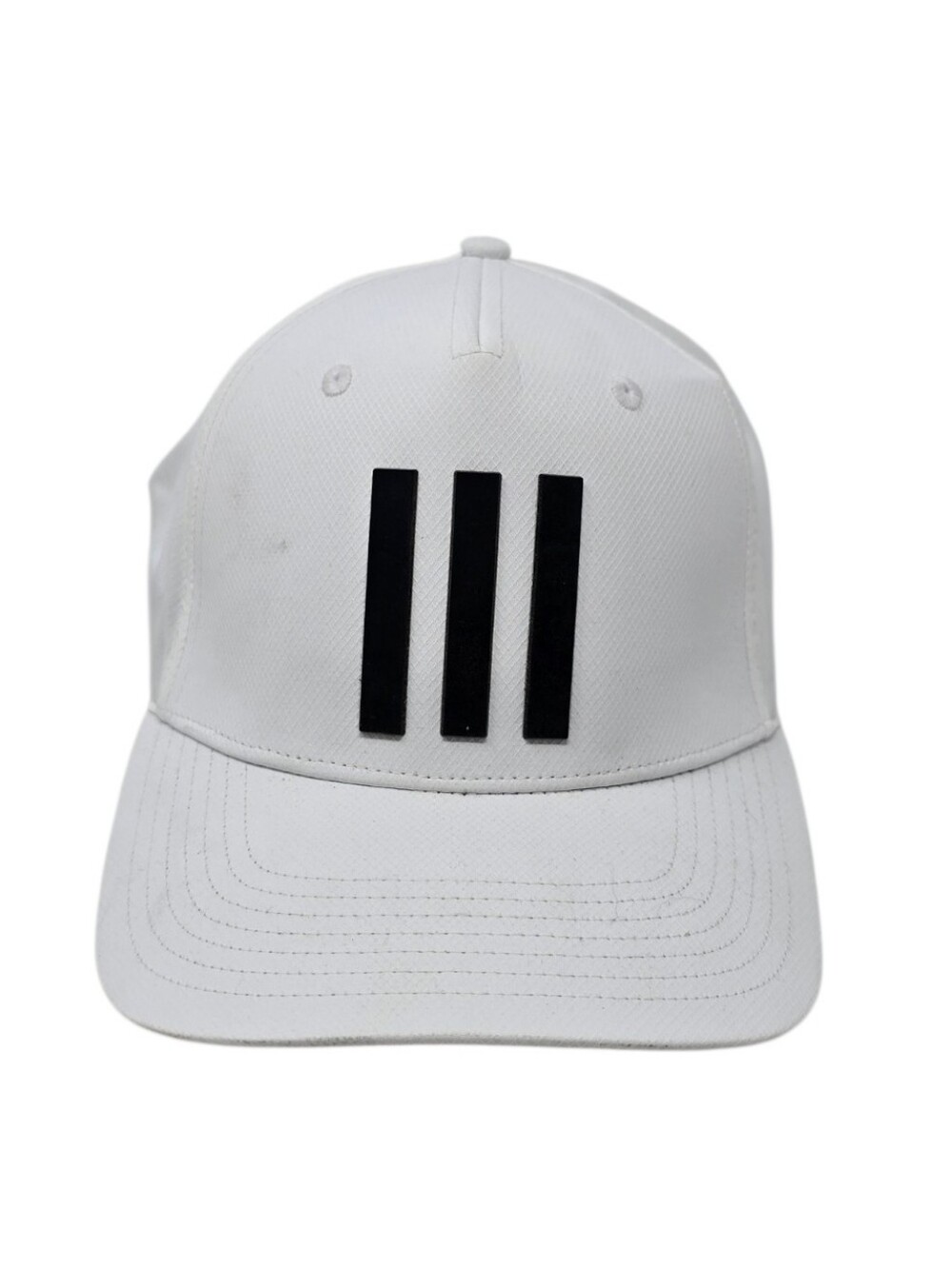 Adidas 3-Stripes Tour Golf Snapback Performance Hat White Black